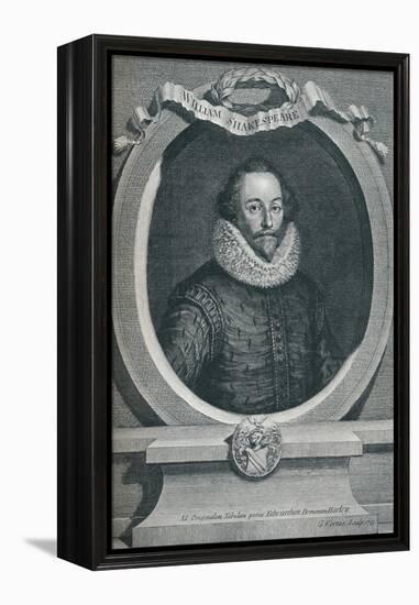 William Shakespeare (1564-1616), English Poet and Playwright, 1721, (1913)-George Vertue-Framed Premier Image Canvas