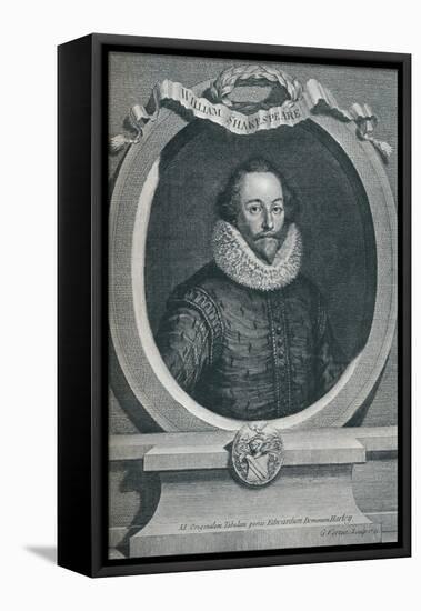 William Shakespeare (1564-1616), English Poet and Playwright, 1721, (1913)-George Vertue-Framed Premier Image Canvas