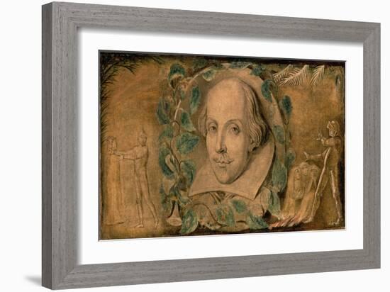 William Shakespeare, C.1800-03-William Blake-Framed Giclee Print