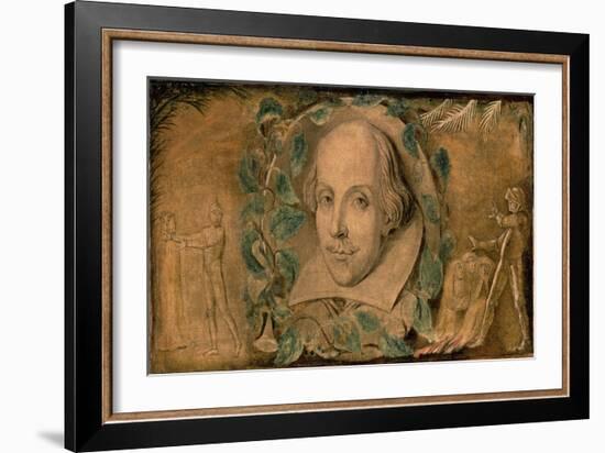 William Shakespeare, C.1800-03-William Blake-Framed Giclee Print