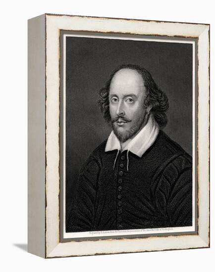 William Shakespeare, English Playwright, 19th Century-E Scriven-Framed Premier Image Canvas