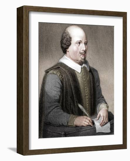 William Shakespeare, English poet and playwright, (1820)-William Finden-Framed Giclee Print