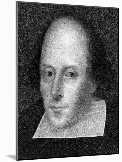 William Shakespeare, English Poet and Playwright-J Cochran-Mounted Giclee Print