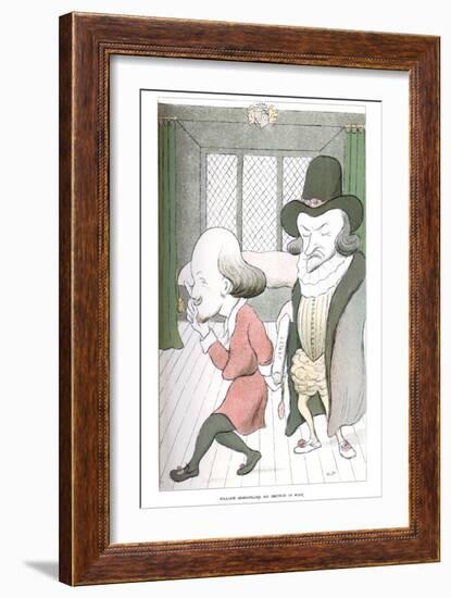 William Shakespeare, His Method of Work, 1904-Max Beerbohm-Framed Giclee Print