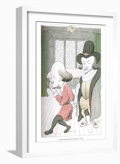 William Shakespeare, His Method of Work, 1904-Max Beerbohm-Framed Giclee Print