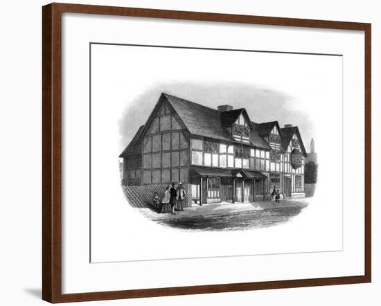 William Shakespeare's House, Stratford-Upon-Avon, Warwickshire, Late 19th Century-null-Framed Giclee Print