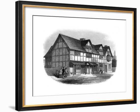 William Shakespeare's House, Stratford-Upon-Avon, Warwickshire, Late 19th Century-null-Framed Giclee Print