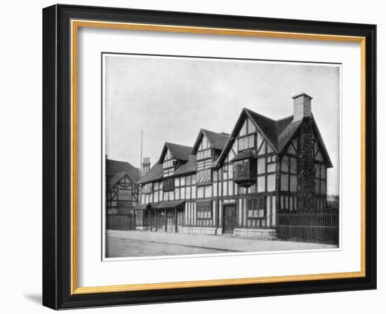 William Shakespeare's House, Stratford-Upon-Avon, Warwickshire, Late 19th Century-John L Stoddard-Framed Giclee Print