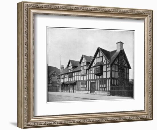 William Shakespeare's House, Stratford-Upon-Avon, Warwickshire, Late 19th Century-John L Stoddard-Framed Giclee Print