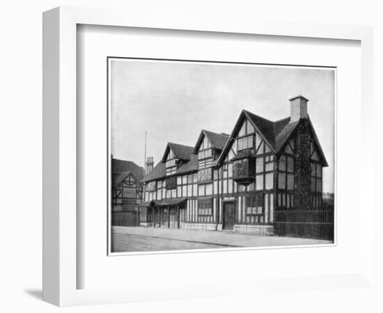 William Shakespeare's House, Stratford-Upon-Avon, Warwickshire, Late 19th Century-John L Stoddard-Framed Giclee Print
