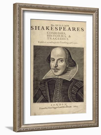 William Shakespeare-Droeshout-Framed Giclee Print