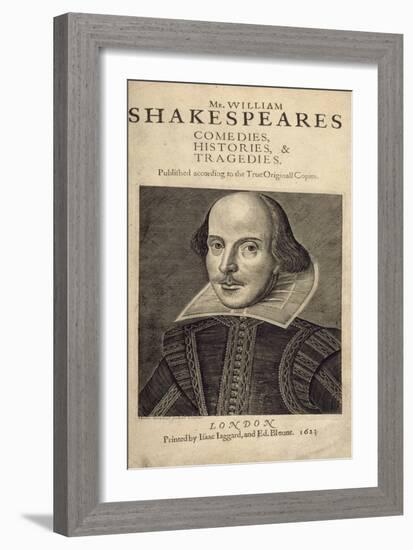 William Shakespeare-Droeshout-Framed Giclee Print