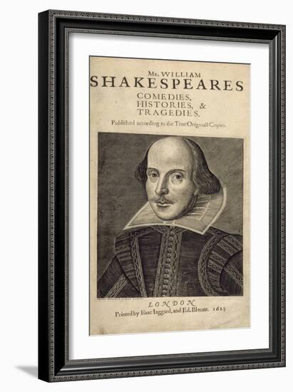 William Shakespeare-Droeshout-Framed Giclee Print