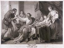 Alfred the Great Dividing His Loaf with the Pilgrim, 1782-William Sharpe-Giclee Print