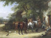 The Horse Fair at the Swan Inn-William Shayer Sr.-Giclee Print