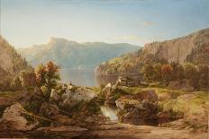 Autumn Morning on the Potomac, c.1860s-William Sonntag-Premier Image Canvas