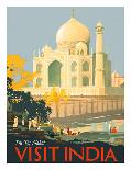 Visit India - Taj Mahal - Agra, India-William Spencer Bagdatopulos-Giclee Print