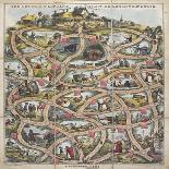 Spooner's Pictorial Map of England and Wales: As an Amusing and Instructive Game for Youth, 1844-William Spooner-Giclee Print