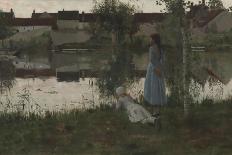 Le Passeur (The Ferryman)-William Stott of Oldham-Mounted Giclee Print