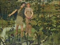 Tristram's Farewell to Iseult-William Stott-Mounted Giclee Print