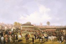 Col. Peels's 'The Bey of Algiers', Nat Flatman Up, Winning the 1840 Chester Cup-William Tasker-Framed Premier Image Canvas