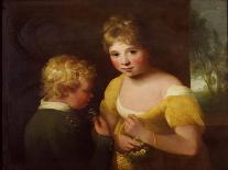 Two Children with a Pig's Bladder-William Tate-Premier Image Canvas