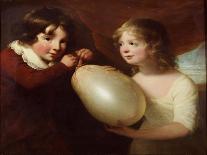 Two Children with a Pig's Bladder-William Tate-Framed Premier Image Canvas