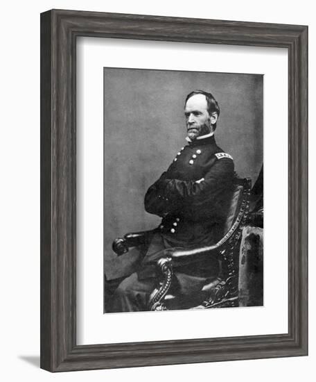 William Tecumseh Sherman, American Soldier, 1869-Matthew Brady-Framed Giclee Print