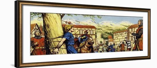 William Tell Fired His Crossbow and the Apple Split in Two-Alberto Salinas-Framed Giclee Print