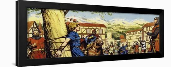 William Tell Fired His Crossbow and the Apple Split in Two-Alberto Salinas-Framed Giclee Print