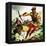 William Tell, the Swiss Patriot, Jumping from a Boat on Lake Lucerne-McConnell-Framed Premier Image Canvas