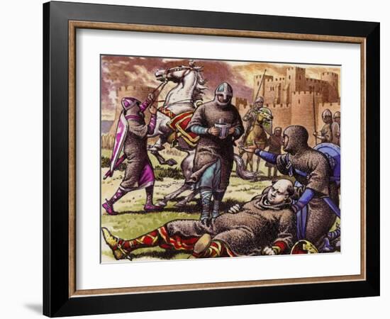 William the Conqueror Injured at Mantes-La-Joilie in 1087-Pat Nicolle-Framed Giclee Print