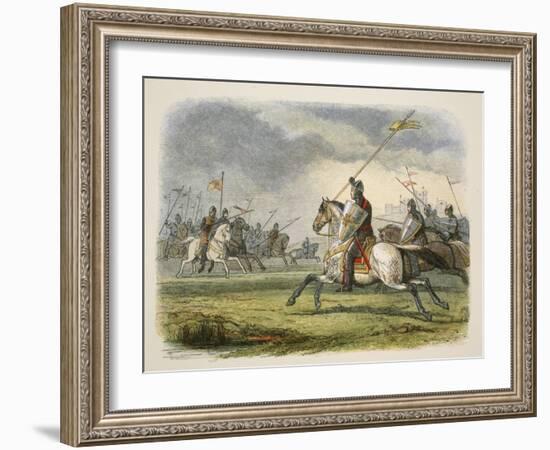 William the Lion Taken Prisoner, from a Chronicle of England BC 55 to AD 1485, Pub. London, 1863-James William Edmund Doyle-Framed Giclee Print