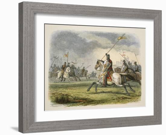 William the Lion Taken Prisoner, from a Chronicle of England BC 55 to AD 1485, Pub. London, 1863-James William Edmund Doyle-Framed Giclee Print