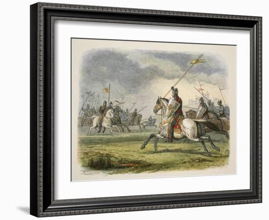 William the Lion Taken Prisoner, from a Chronicle of England BC 55 to AD 1485, Pub. London, 1863-James William Edmund Doyle-Framed Giclee Print