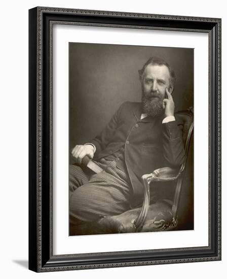 William Thomas Stead English Journalist in 1893-W&d Downey-Framed Premium Photographic Print