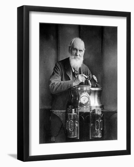 William Thomson, Lord Kelvin with His Compass-Science Source-Framed Giclee Print