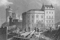 View of Custom House from Billingsgate, London, 1828-William Tombleson-Framed Giclee Print