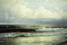 Beach at Long Branch: Sunrise, 1872 (Oil on Canvas)-William Trost Richards-Giclee Print