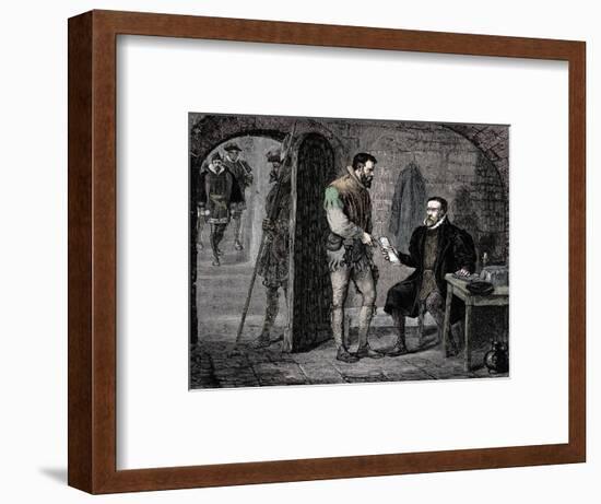 William Tyndale, English translator, 1536 (late 19th century)-Unknown-Framed Giclee Print