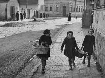 A View of Jewish Children Walking Through the Streets of their Ghetto-William Vandivert-Premium Photographic Print