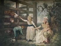 'Outside a Country Alehouse', c18th century-William Ward-Giclee Print