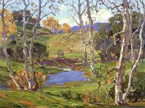 Sycamores and Oaks-William Wendt-Art Print