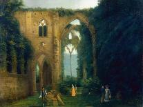 Newstead Abbey with the Last Resting Place of Byrons Dog Botswain-William West-Giclee Print