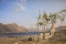 Trellis Vine on the Lake of Lugano-William Wilthieu Fenn-Framed Giclee Print