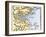 William Wood's Map of Massachusetts, 1634-null-Framed Giclee Print