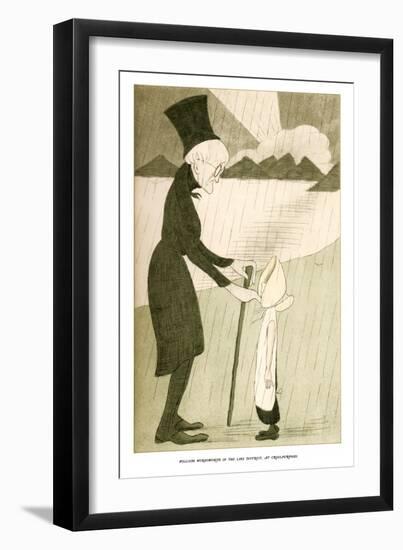 William Wordsworth in the Lake District, at Cross-Purposes, 1904-Max Beerbohm-Framed Giclee Print