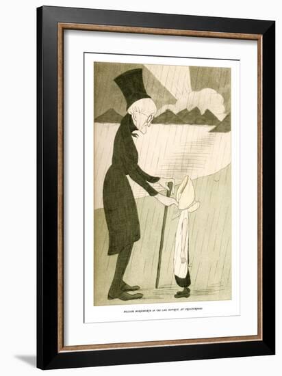 William Wordsworth in the Lake District, at Cross-Purposes, 1904-Max Beerbohm-Framed Giclee Print