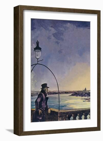 William Wordsworth, upon Westminster Bridge (Colour Litho)-Peter Jackson-Framed Giclee Print