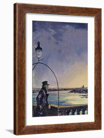 William Wordsworth, upon Westminster Bridge (Colour Litho)-Peter Jackson-Framed Giclee Print